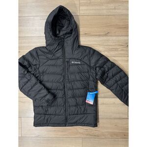Men’s Columbia Autumn Park II Down Omni Heat Hooded Jacket M Medium NWT BLACK